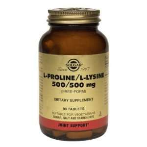  L Proline/L Lysine (500/500 mg) 90 Tablets Health 