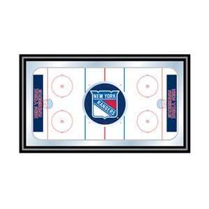    NHL New York Rangers Framed Hockey Rink Mirror