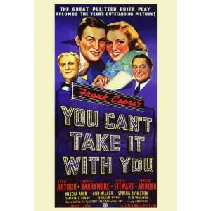  You Cant Take It with You 1938 MOVIE POSTER Arthur