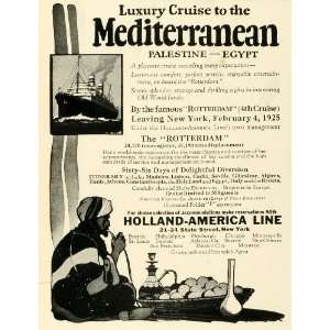  1924 Ad Mediterranean Luxury Cruise Holland America Line 
