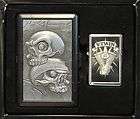 URBAN SKULLS CIGARETTE CASE AND V TWIN ENGINE LOGO LIGH