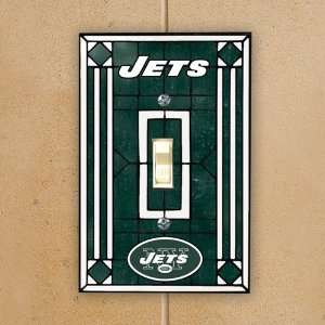  New York Jets Art Glass Switch Cover