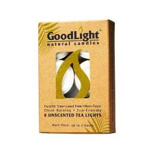  Tea Light, 5 hour, Non Toxic & Paraffin Free, 6 per Pack 
