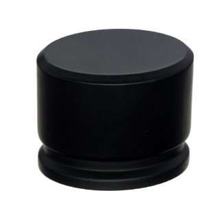  Top Knobs   Large Oval Knob   Flat Black (Tktk61Blk)