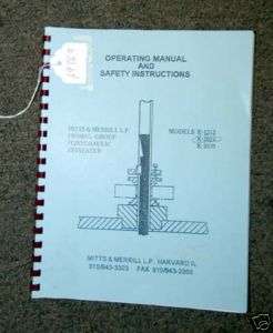 Mitts & Merrill PC/Hydraulic Keyseater Modesl K1212  