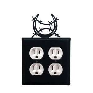  Horseshoe Double Outlet Cover