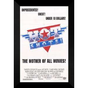  Hot Shots 27x40 FRAMED Movie Poster   Style B   1991
