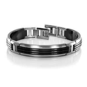  Edward Mirell TRIO Black and Grey Titanium Bracelet 