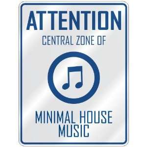  ATTENTION  CENTRAL ZONE OF MINIMAL HOUSE  PARKING SIGN 