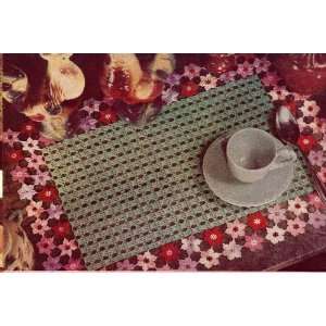 com Vintage Crochet PATTERN to make   Flower Garden Water Lily Daisy 