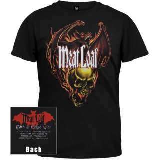 Meatloaf   Bat Skull Tour T Shirt  