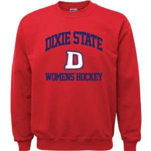  Dixie State Red Storm Red Youth Womens Hockey Arch 