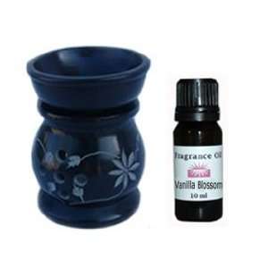 Black Flower Aromatherapy Oil Burner Diffuser with Vanilla 