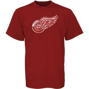  Reebok Detroit Red Wings Red Better Logo Vintage T shirt 