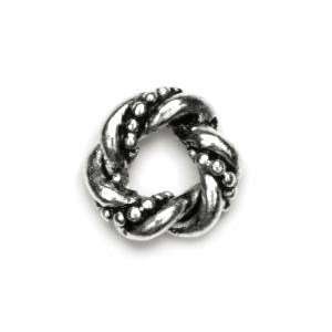  Cousin Precious Accents 11mm Metal Twisted Circle Bead 