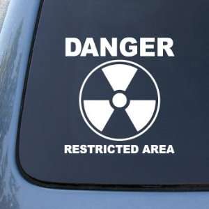  Danger Restricted Area   Radioactive Sign   Car, Truck 