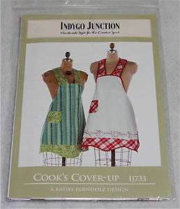 Indygo Junction Cooks Cover Up Apron   Kathy Fernholz 729266437336 