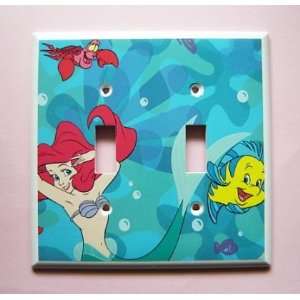 Princess Ariel The Little Mermaid Double Switch Plate Switchplate 
