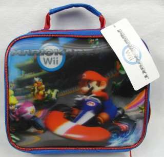 Nintendo Mario Kart Wii Lunch Box Bag Lenticular 3D MarioKart NEW 