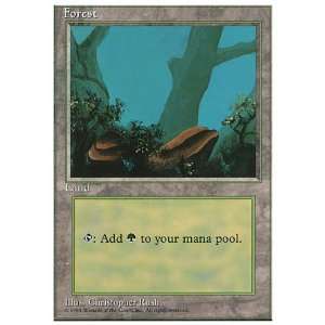  Magic the Gathering Forest C   4th Edition Toys & Games