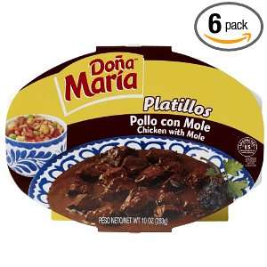 Dona MariaPlatillo, Pollo con Mole, Chicken with Mole, Medium Hot,10 