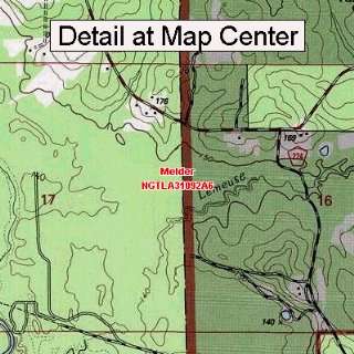  USGS Topographic Quadrangle Map   Melder, Louisiana 