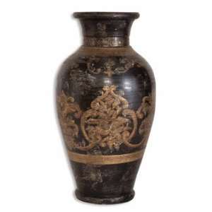  Mela, Vase by Uttermost   Terracotta Hand Painted In Aged 