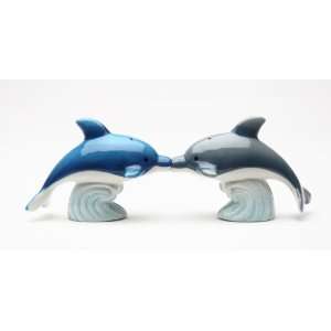  DolphinsMagnetic Ceremic Salt and Pepper Shakers
