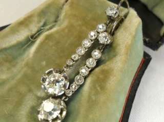 Stunning Platinum edwardian 1.40ct Diamond earrings  