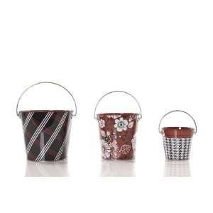  RED/BLACK/WHITE BUCKETS (3 PC ASST)INDIV. #7811A