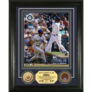   Griffey Jr. Then and Now 24KT Gold and Infield Dirt Coin Photo Mint