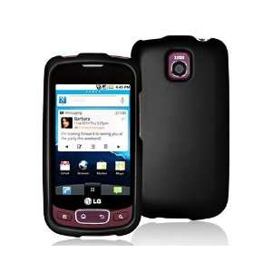  LG OPTIMUS T P509 BLACK RUBBERIZED CASE Cell Phones 
