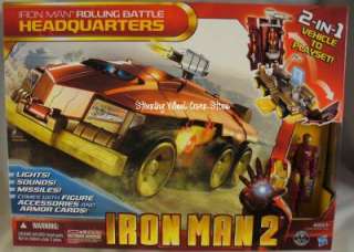   Iron Man 2 Rolling Battle Headquarters 2 in 1 vehicle to playset
