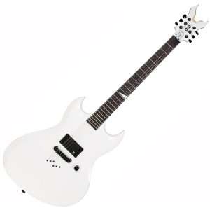   TOMB WHITE ACTIVE ELECTRIC GUITAR w/ VFL PICKUP + COFFIN CASE Musical
