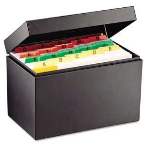   Card File Holds 500 5 x 8 cards, 8 3/4 x 5 1/8 x 6   MMF263855BLA