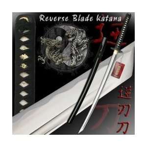  Hand Forged Reverse Blade Katana   40.5 Inches