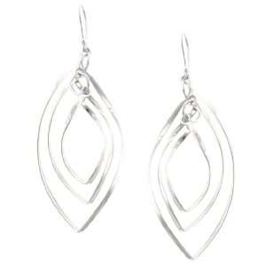  Sterling Silver Triple Twisted Marqui Wire Drop Earrings Jewelry