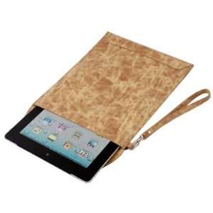   Khaki Folder Sleeve PU Leather Case Bag for Apple iPad 2 Electronics
