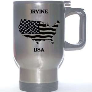  US Flag   Irvine, California (CA) Stainless Steel Mug 