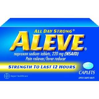 Aleve All Day Strong Pain Reliever / Fever Reducer Caplets, 200 Count 