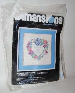 Dimensions Stamped Cross Stitch Kit A MOTHERS LOVE LAST  