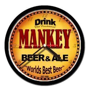  MANKEY beer and ale cerveza wall clock 