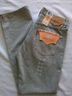 LEVIS MENS JEANS 501 BUTTON FLY SHRINK TO FIT # 1213  