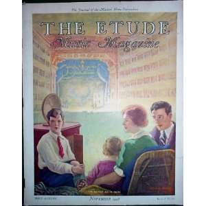  The Etude Music Magazine Cover Art by Hogg, November 1928 