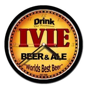  IVIE beer and ale cerveza wall clock 