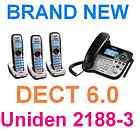 Uniden 2188 3 DECT 6.0, 1.9 GHz Trio Single Line Corded / Cordless 
