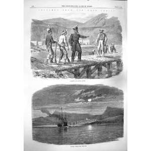  1865 West Indies Jacmel Hayto Soldiers Ship Mountains 