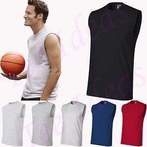 JERZEES   Mens Sleeveless Gym Sport T Shirt   49M S 3XL Sizes  