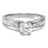 05ct Russian Ice CZ Engagement Ring 925 Silver sz 7  