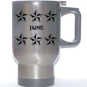  Personal Name Gift   JAINE Stainless Steel Mug (black 